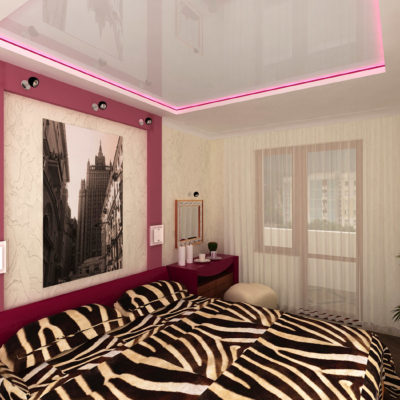 Фото 4 - дизайн спальни в стиле хай-тек