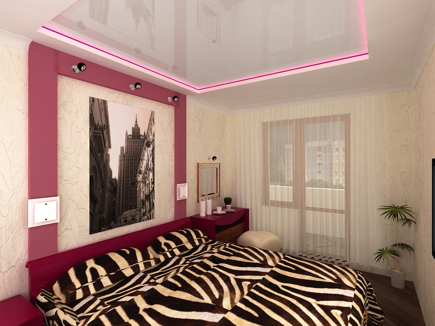 Дизайн спальни в трёхкомнатной квартире (103 фото)
